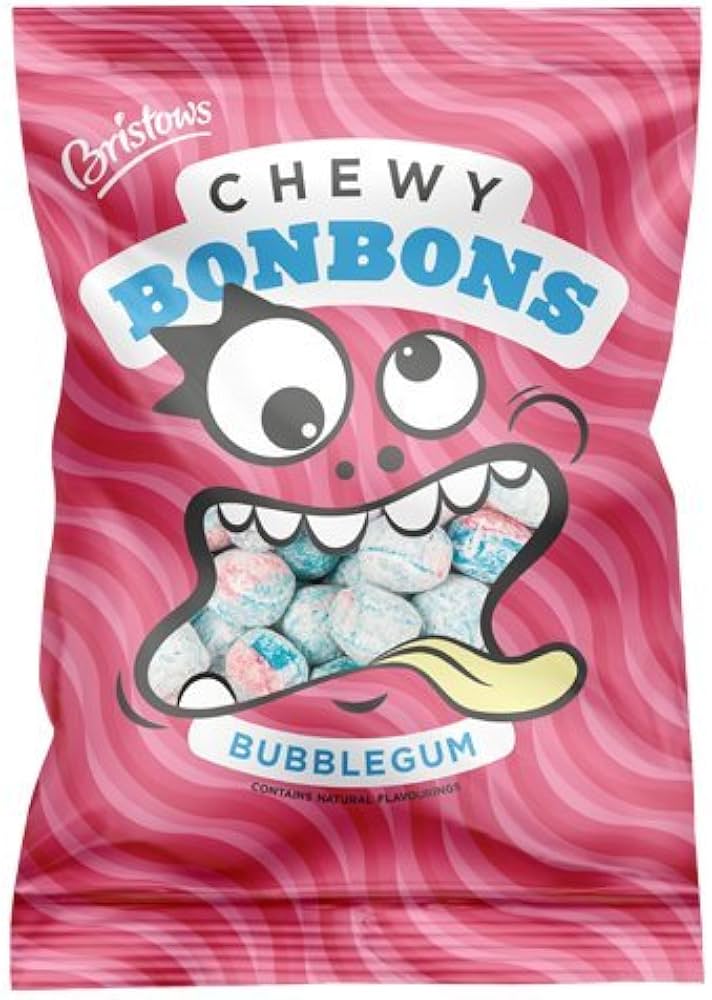 Amazon.com : Bristows Chewy Bubblegum Bon Bons 150g : Grocery